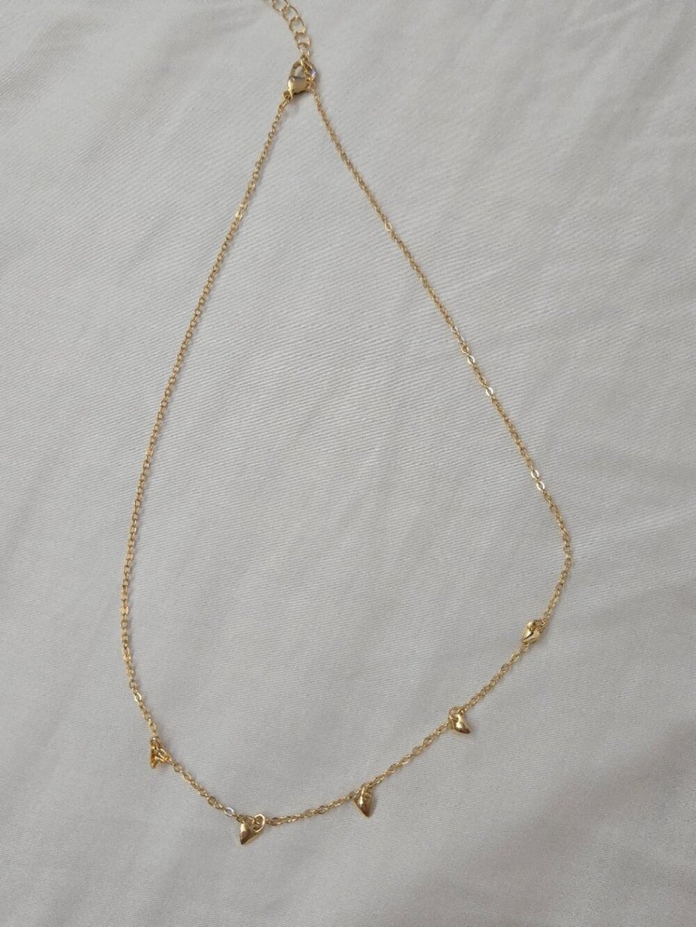 Gold heart necklace